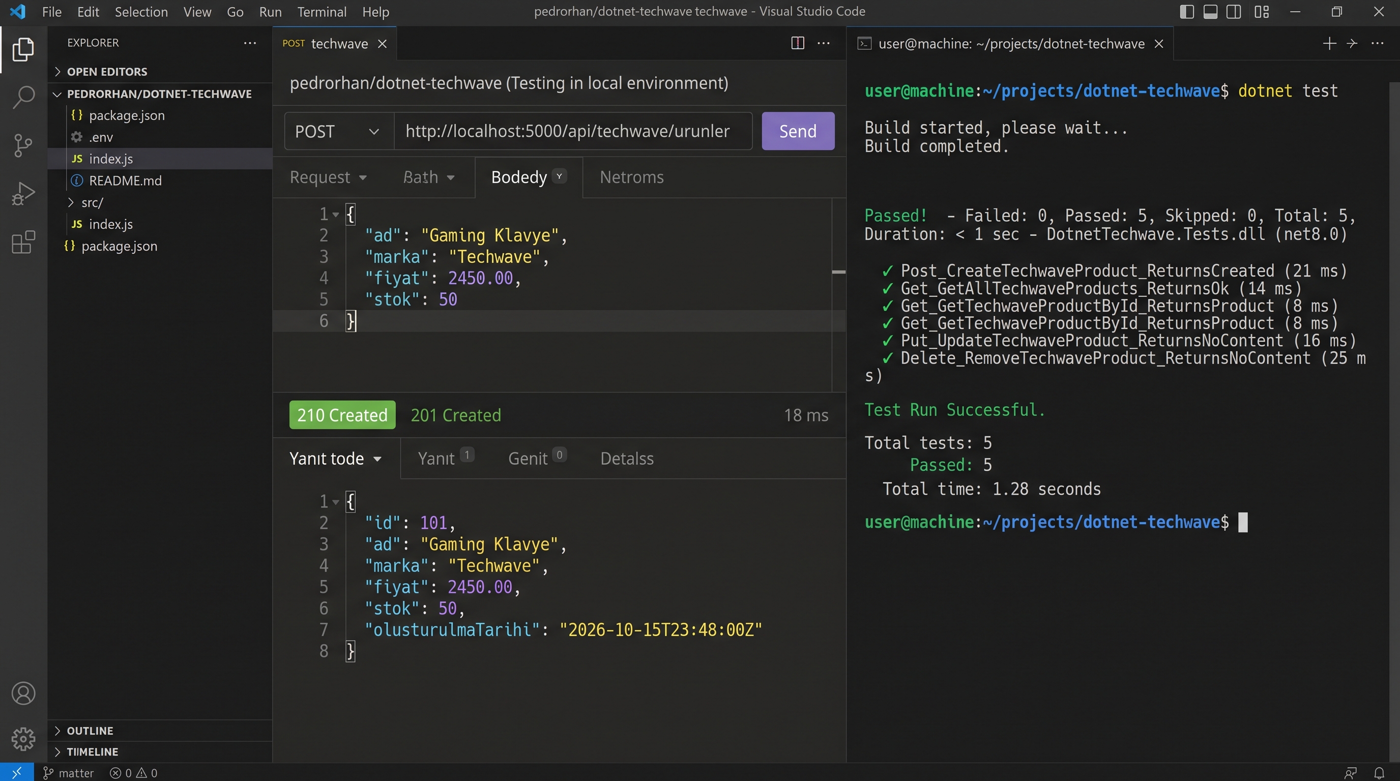 TechWave - .NET Tabanlı Teknoloji & İnovasyon Platform Altyapısı